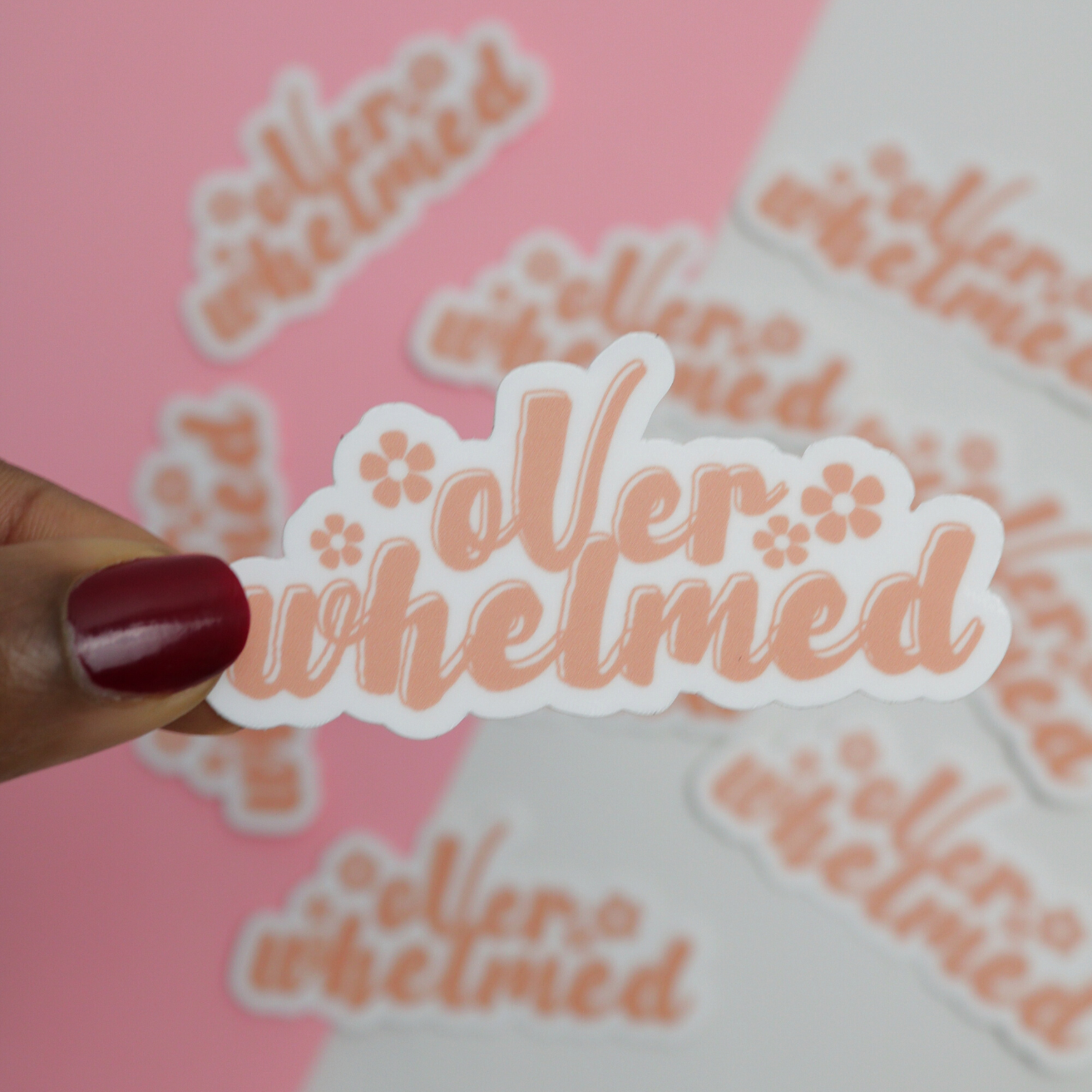Overwhelmed Sticker